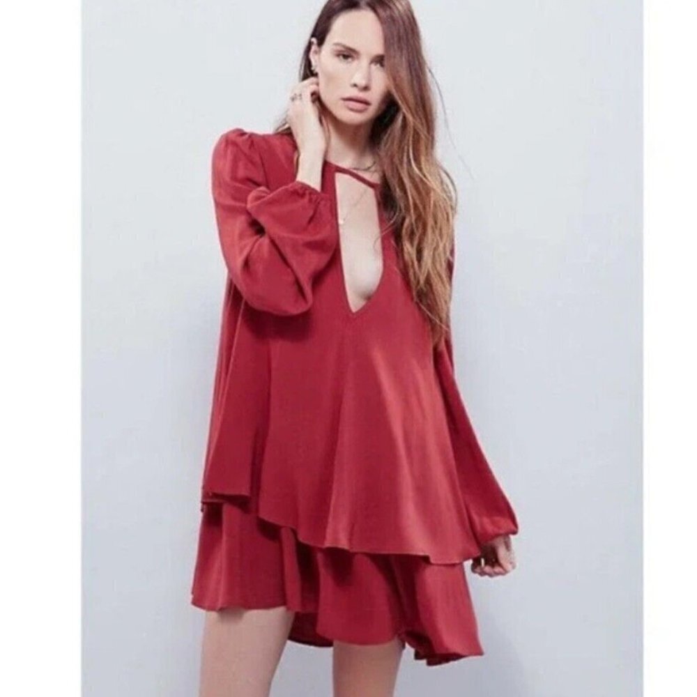 Free People Beck Mini Dress Tunic Size XS NEW